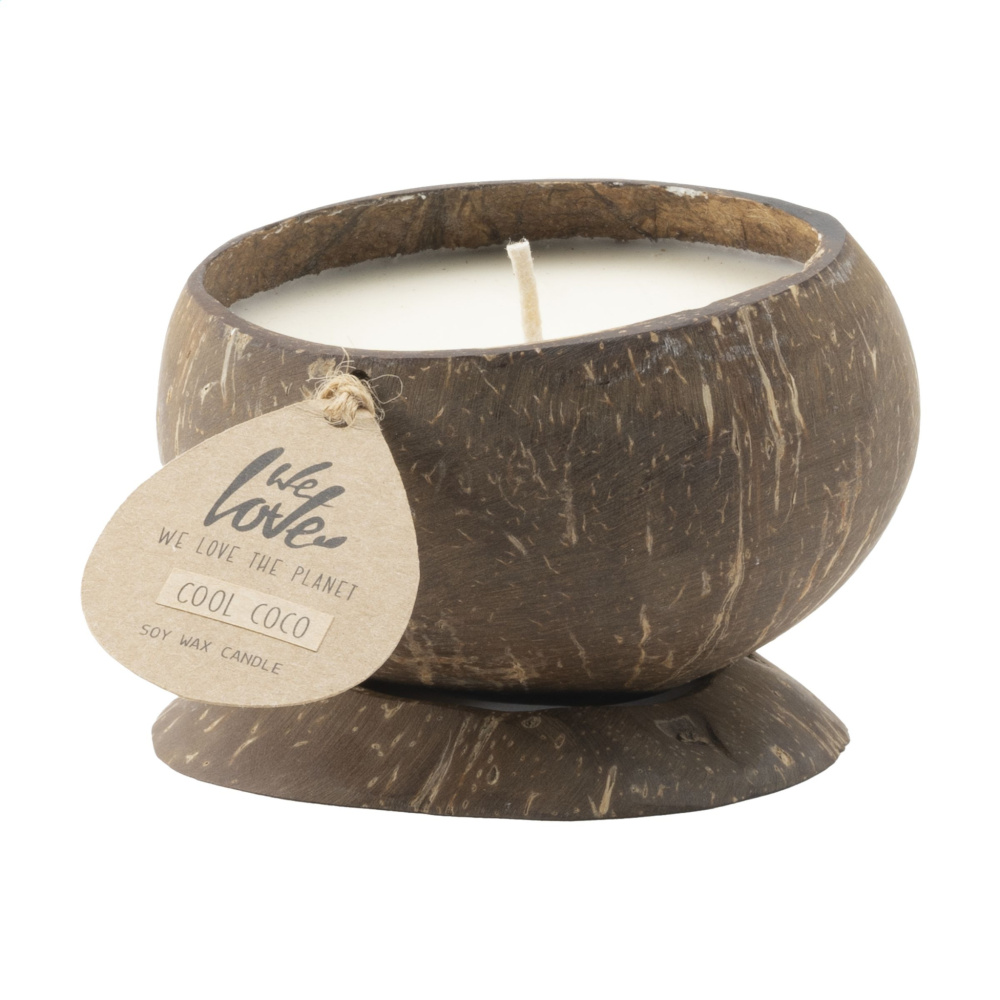 Logotrade promotional merchandise picture of: We Love The Planet Coconut Candle