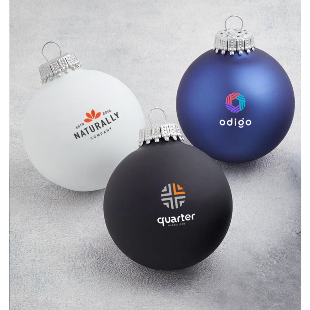 Logo trade promotional product photo of: Christmas Bauble Ø 6 cm - Made in Europe