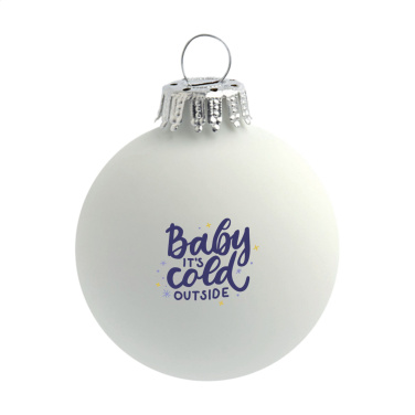 Logotrade business gift image of: Christmas Bauble Ø 6 cm - Made in Europe