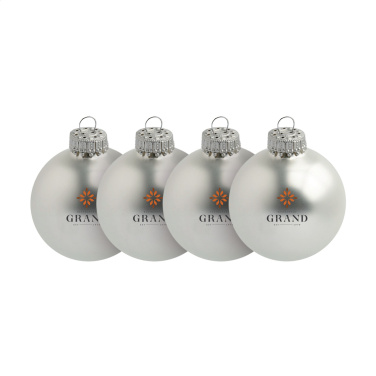 Logotrade advertising product image of: Christmas Bauble Ø 6 cm - set of 4 - Made in Europe