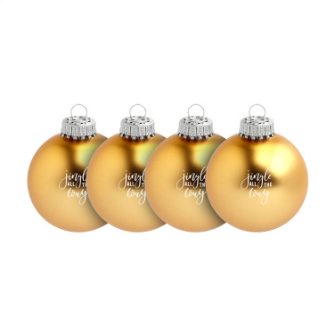 Logotrade advertising product picture of: Christmas Bauble Ø 6 cm - set of 4 - Made in Europe