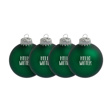 Logotrade promotional gift picture of: Christmas Bauble Ø 6 cm - set of 4 - Made in Europe