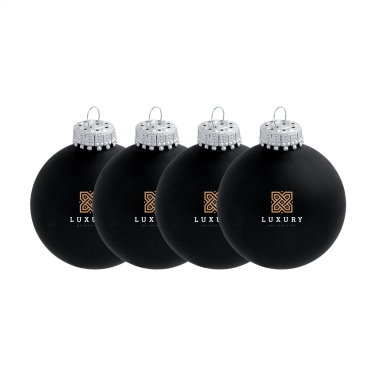 Logo trade promotional giveaways image of: Christmas Bauble Ø 6 cm - set of 4 - Made in Europe