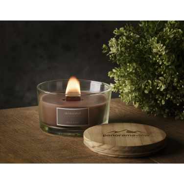 Logotrade advertising products photo of: Wooosh Flame Scented Candle Dark Amber