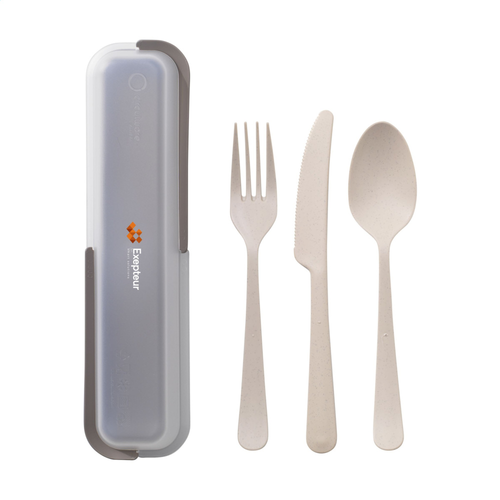 Logo trade promotional gifts image of: Outdoor 3-piece Cutlery Set