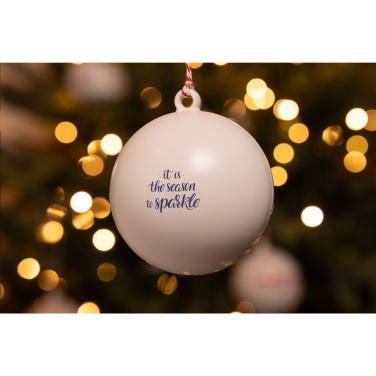 Logo trade promotional item photo of: Christmas Bauble Ø 7 cm Recycled PP - Made in Europe