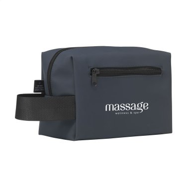 Logo trade promotional products image of: LeLennon RCS Recycled PU Toiletry Bag