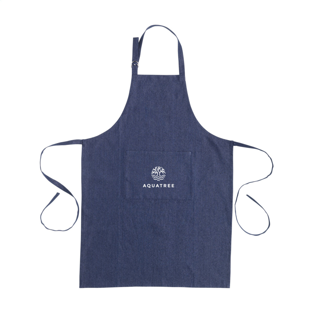 Logotrade promotional gift picture of: Apron GRS Recycled Denim (220 g/m²)