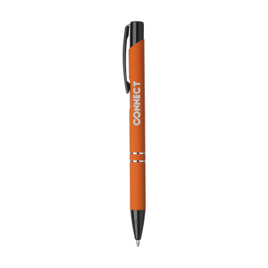 Logotrade promotional gift image of: Ebony Rubberised pen