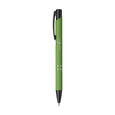 Logo trade promotional merchandise image of: Ebony Rubberised pen