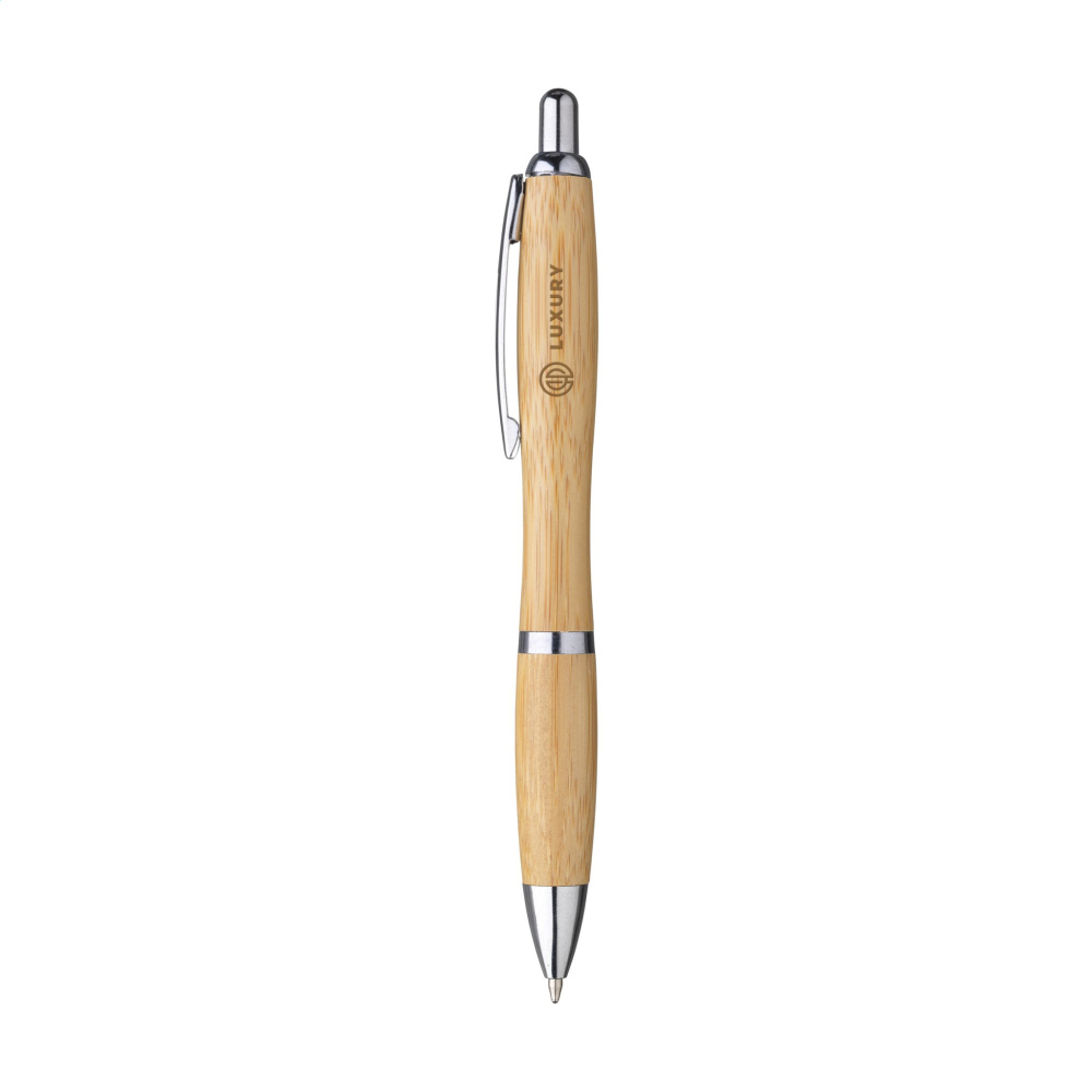 Logo trade promotional gift photo of: Athos Bamboo pen