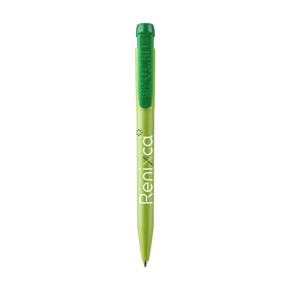 Logo trade promotional merchandise picture of: Stilolinea Ingeo Pen Green Office