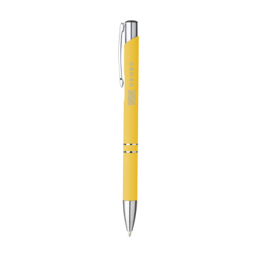 Logo trade promotional giveaway photo of: Ebony Soft Touch Accent pen