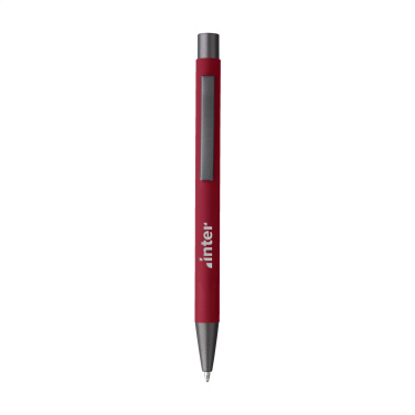 Logo trade promotional item photo of: Brady Soft Touch Recycled Alu pens