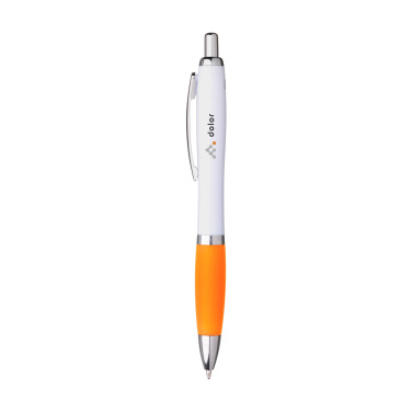 Logo trade promotional item photo of: Athos Trans GRS Recycled ABS pen