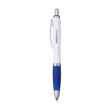 Logo trade business gifts image of: Athos Trans GRS Recycled ABS pen