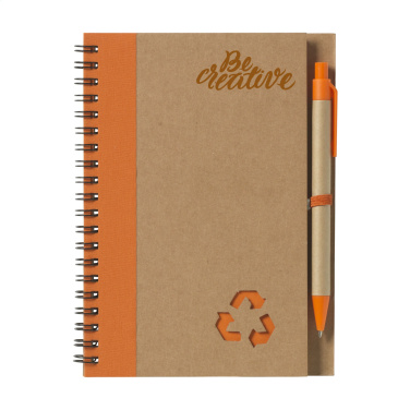 Logo trade promotional item photo of: Recycle Note-L Paper notebook