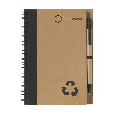 Logo trade promotional item photo of: Recycle Note-L Paper notebook