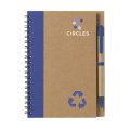 Recycle Note-L Paper notebook, dark blue