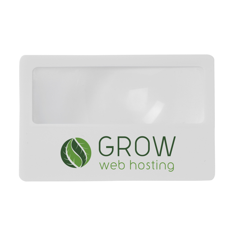 Logo trade promotional merchandise image of: Loupe Creditcard magni-glass