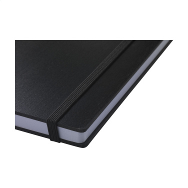 Logo trade promotional merchandise picture of: Bamboo Journal Naked Spine Paper Notebook Black A5