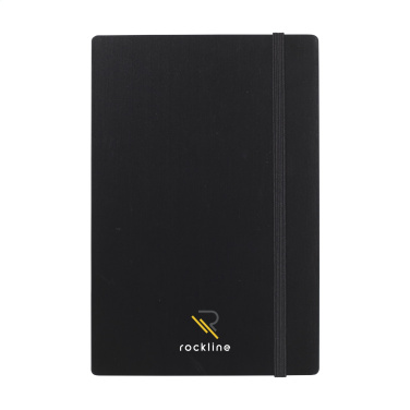 Logotrade corporate gift picture of: Bamboo Journal Naked Spine Paper Notebook Black A5