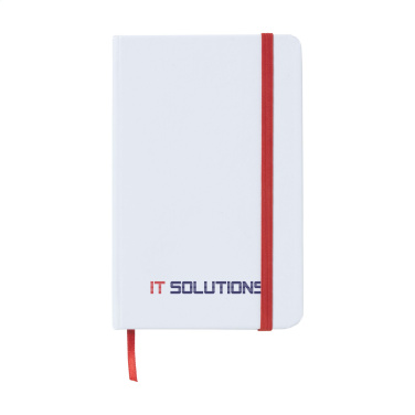 Logo trade promotional gifts image of: WhiteNote A6 Paper notebook