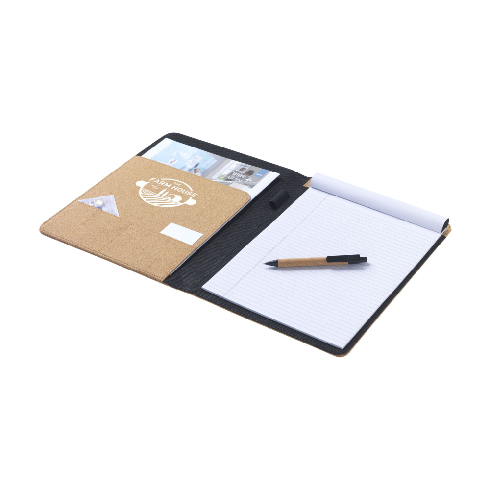 Logo trade promotional gifts image of: Eco Conference Cork A4 document folder