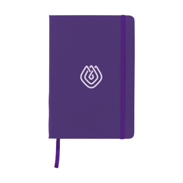 Logo trade promotional giveaways image of: BudgetNote A5 Blanc Paper notebook