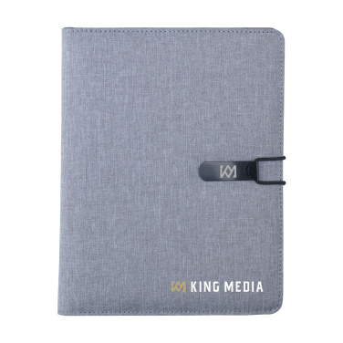 Logo trade promotional giveaways image of: Quest Portfolio RPET A5 document folder