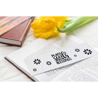 Logo trade promotional products image of: Seed Paper Bookmark