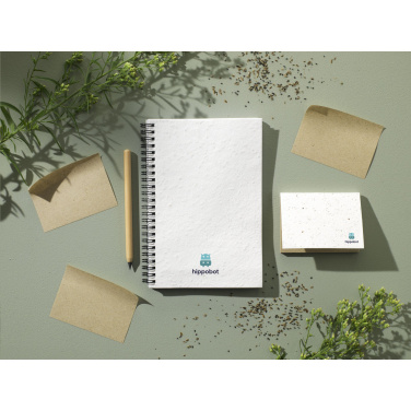 Logo trade promotional giveaways image of: Seed Paper Sticky Notes memo pad