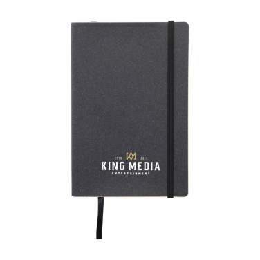 Logotrade promotional merchandise photo of: Monti Recycled Leather - Paper Notebook A5