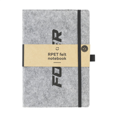 Logotrade business gift image of: Felty GRS RPET Paper Notebook A5