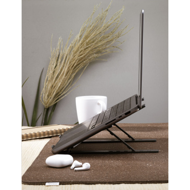 Logo trade promotional gifts image of: Standby GRS Recycled Alu Laptop Stand