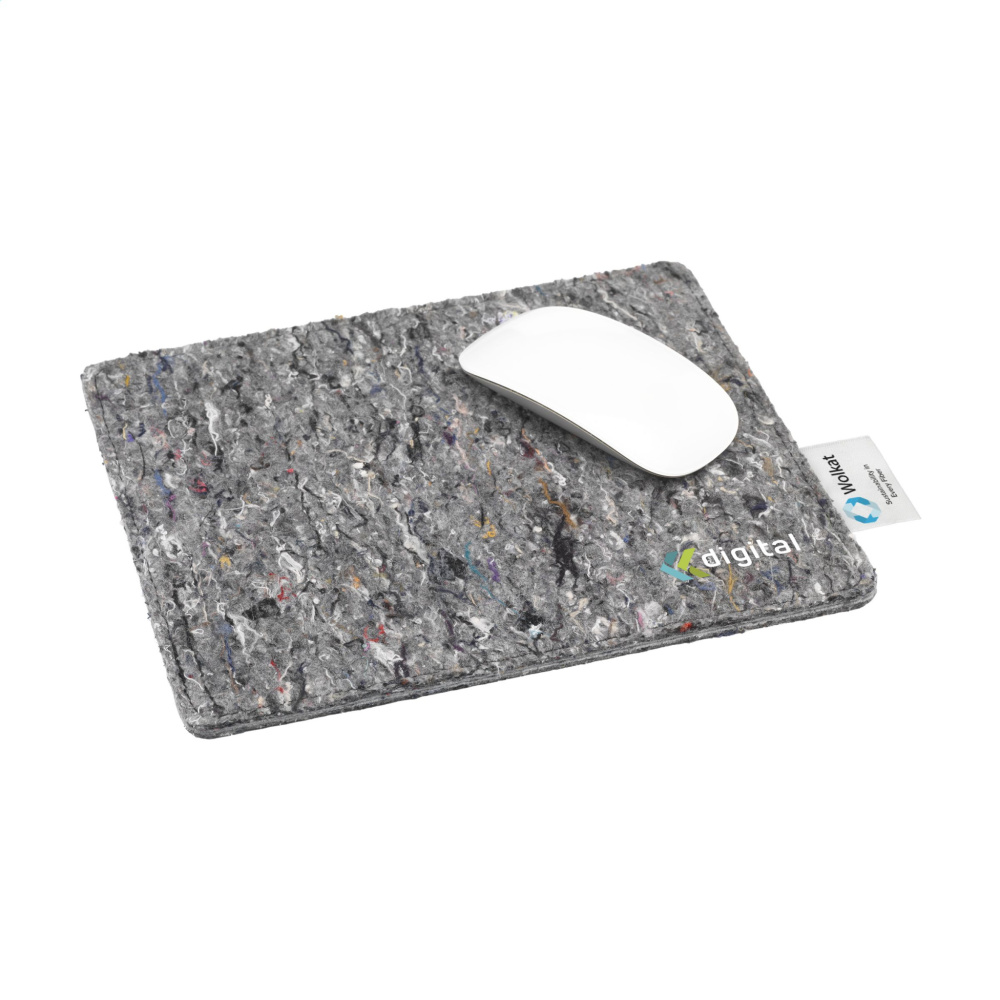 Logo trade corporate gifts image of: Wolkat Tangier Recycled Textile Mousepad