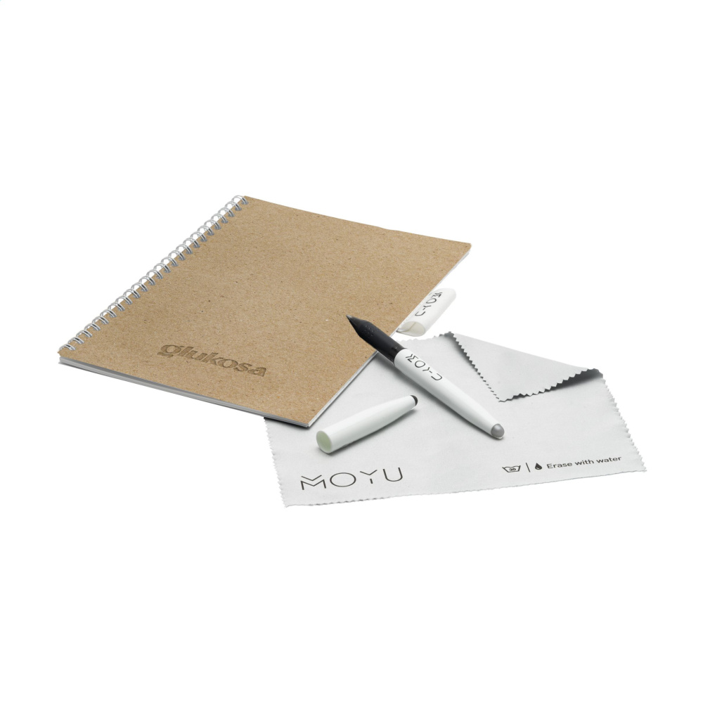 Logo trade promotional merchandise picture of: MOYU Erasable Stone Paper Notebook CraftCover 18 pages