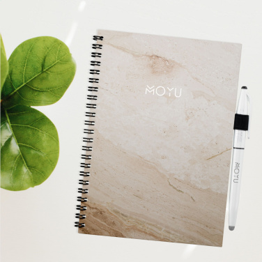 Logo trade promotional gifts picture of: MOYU Erasable Stone Paper Notebook Custom SoftCover