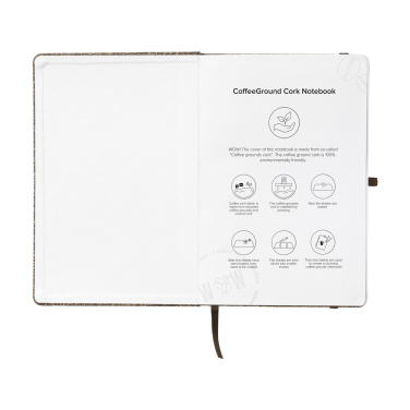 Logotrade promotional items photo of: CoffeeGround Cork Paper Notebook A5