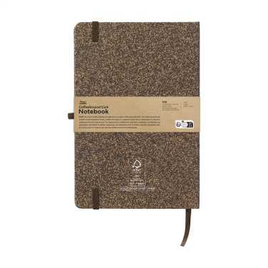 Logotrade advertising products photo of: CoffeeGround Cork Paper Notebook A5