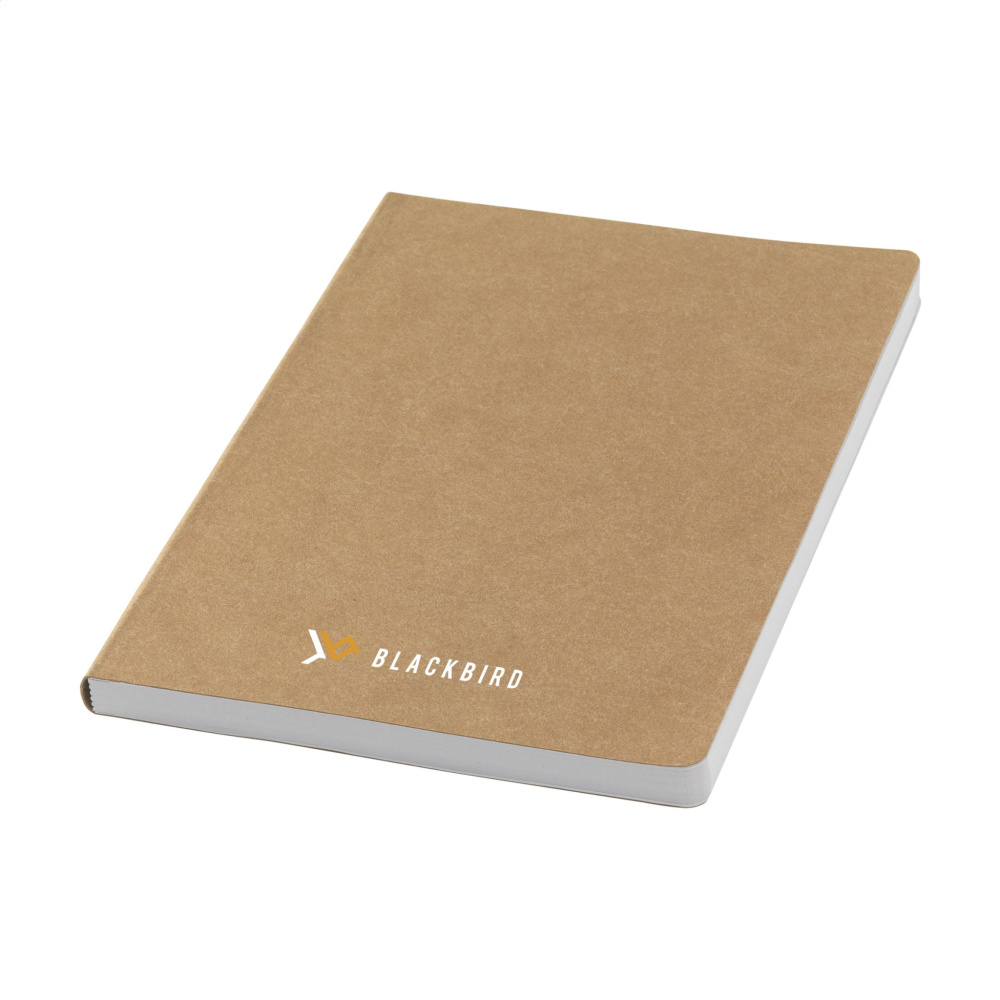 Logotrade promotional merchandise image of: Paper Notebook GRS Washable Kraft Cover A5