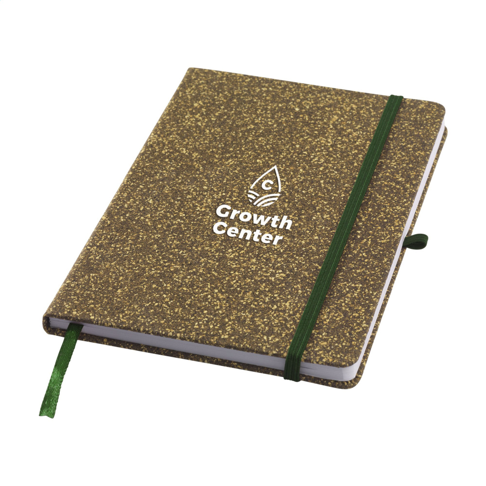 Logo trade business gift photo of: TeaGround Cork Paper Notebook A5