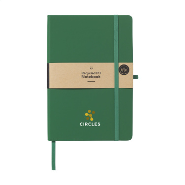 Logo trade promotional gift photo of: Recycled GRS PU Paper Notebook A5