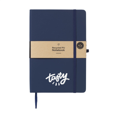 Logotrade promotional gift picture of: Recycled GRS PU Paper Notebook A5