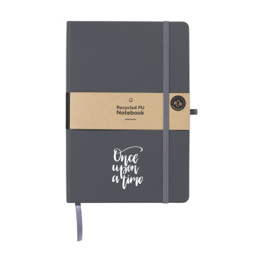 Logo trade business gift photo of: Recycled GRS PU Paper Notebook A5