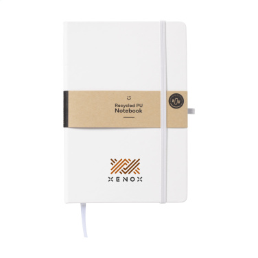 Logotrade promotional item image of: Recycled GRS PU Paper Notebook A5