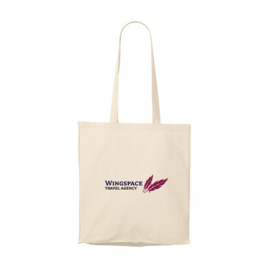 Logo trade promotional giveaways image of: Natural Square Bag (165 g/m²) cotton bag