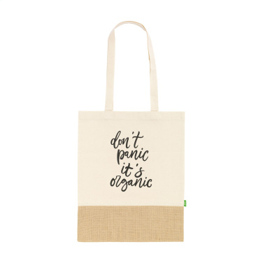 Logotrade promotional merchandise photo of: Combi Organic Shopper (160 g/m²) bag