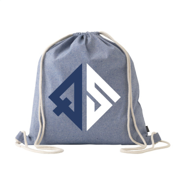 Logotrade promotional gift picture of: GRS Recycled Cotton PromoBag (180 g/m²) backpack