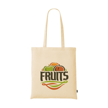 Logo trade business gifts image of: GRS Recycled Cotton Shopper (180 g/m²) bag